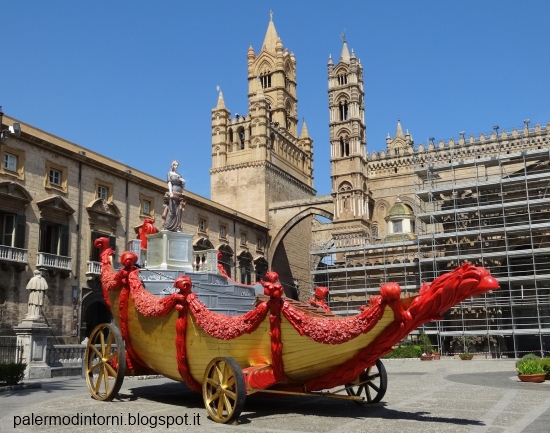 Il carro di Santa Rosalia di palermodintorni.blogspot.it