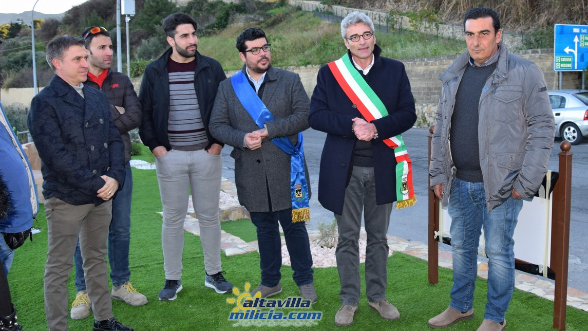 Sabato scorso linaugurazione della piazzetta panoramica di Altavilla Milicia