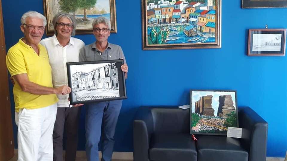 Due preziosi quadri dell'artista Giuseppe Lo Cascio donati al Comune di Altavilla Milicia