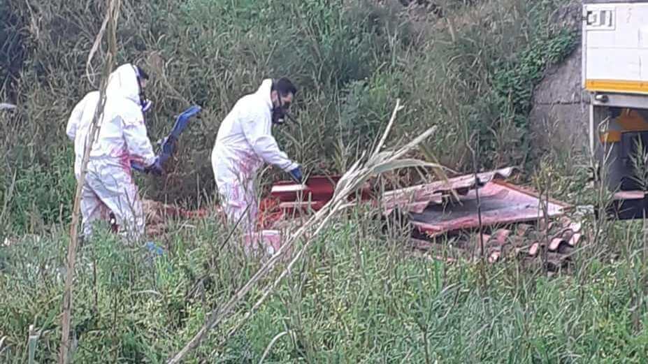 Rimosse centinaia di chili di materiali contenenti fibre di amianto