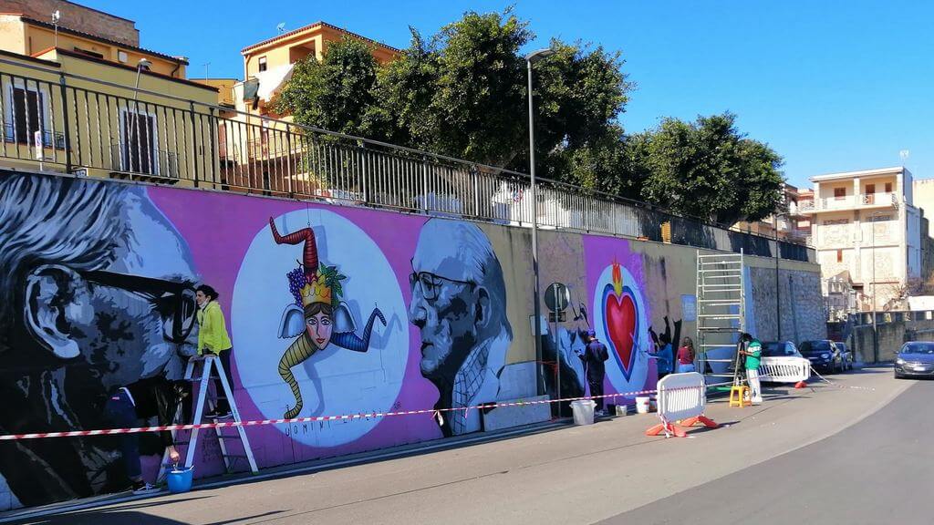 In fase di allestimento Il muro degli eroi al Belvedere