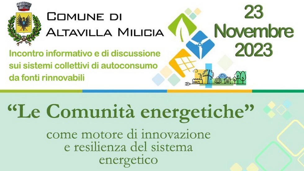 Incontro informativo su Le comunit energetiche al plesso Zucchetto