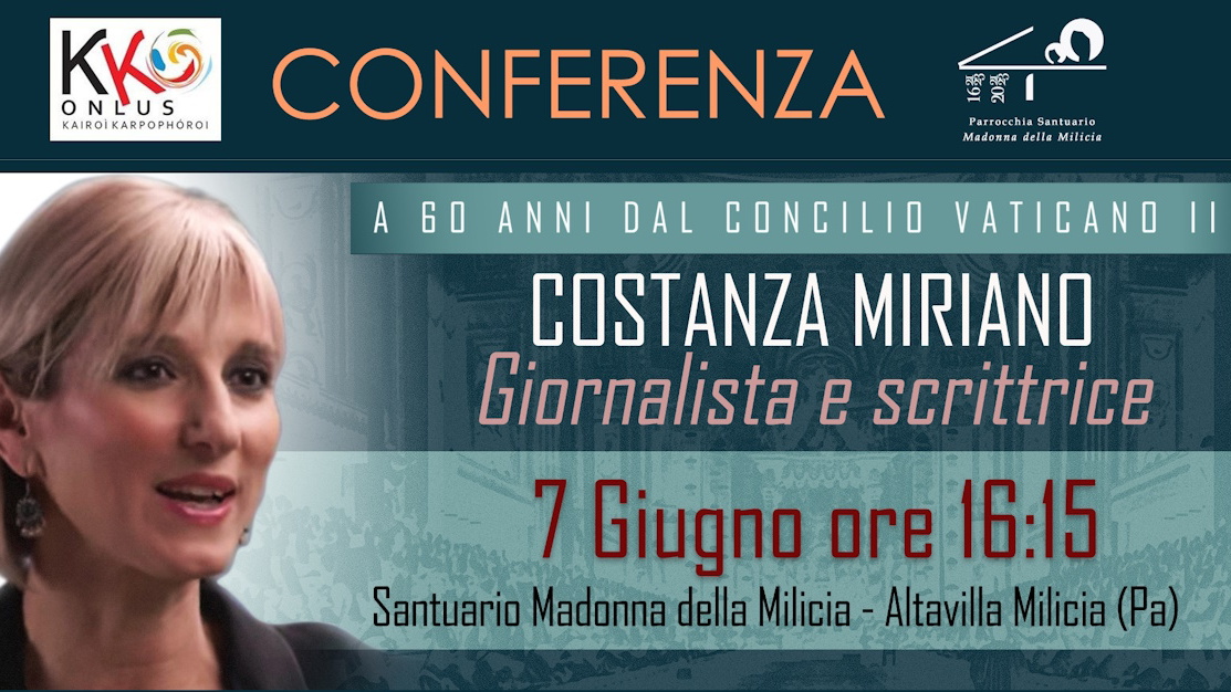 Costanza Miriano ad Altavilla Milicia per una conferenza sul Concilio Vaticano II