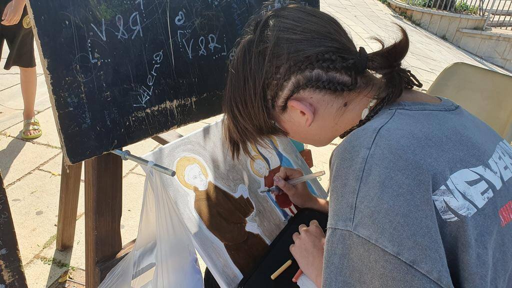 Mostra artistica presso il salone del Santuario