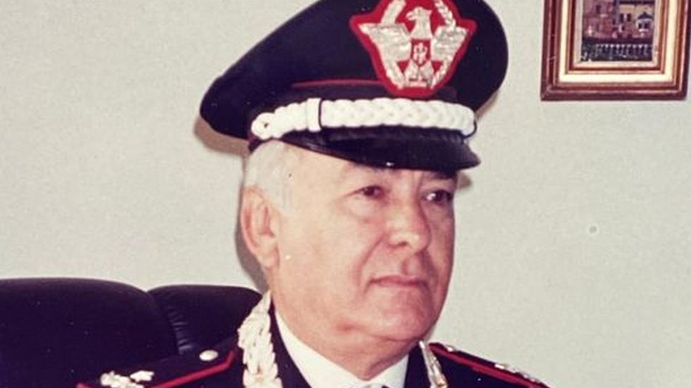 Portate le ceneri del Generale di Brigata dell�Arma dei Carabinieri Umberto Alloro ad Altavilla Milicia