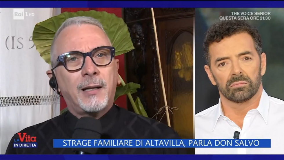L�intervento di don Salvo Priola a �La Vita in Diretta�