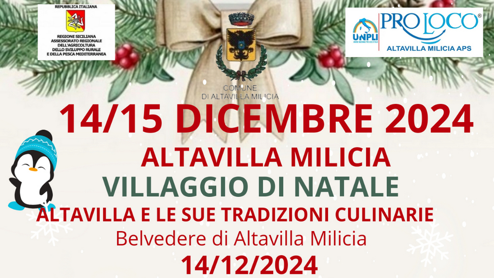 Villaggio di Natale con le tradizioni altavillesi