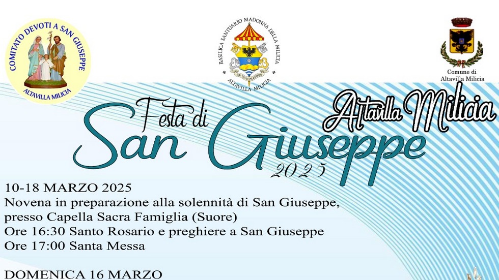 Festeggiamenti in onore di San Giuseppe 2025