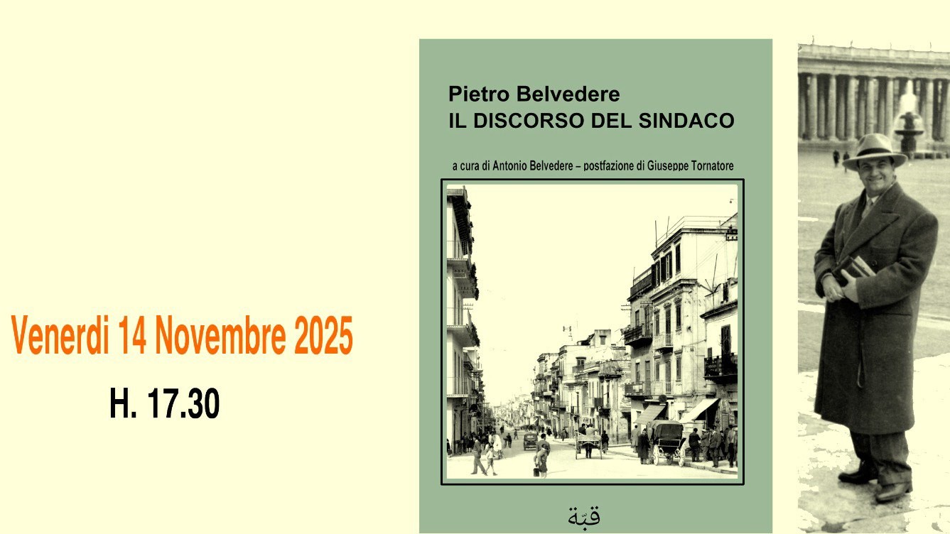 Presentazione del libro Il discorso del sindaco di Pietro Belvedere