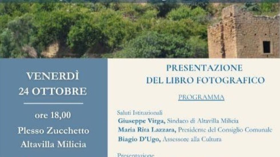 La Pro-Loco presenta un libro fotografico su Altavilla Milicia