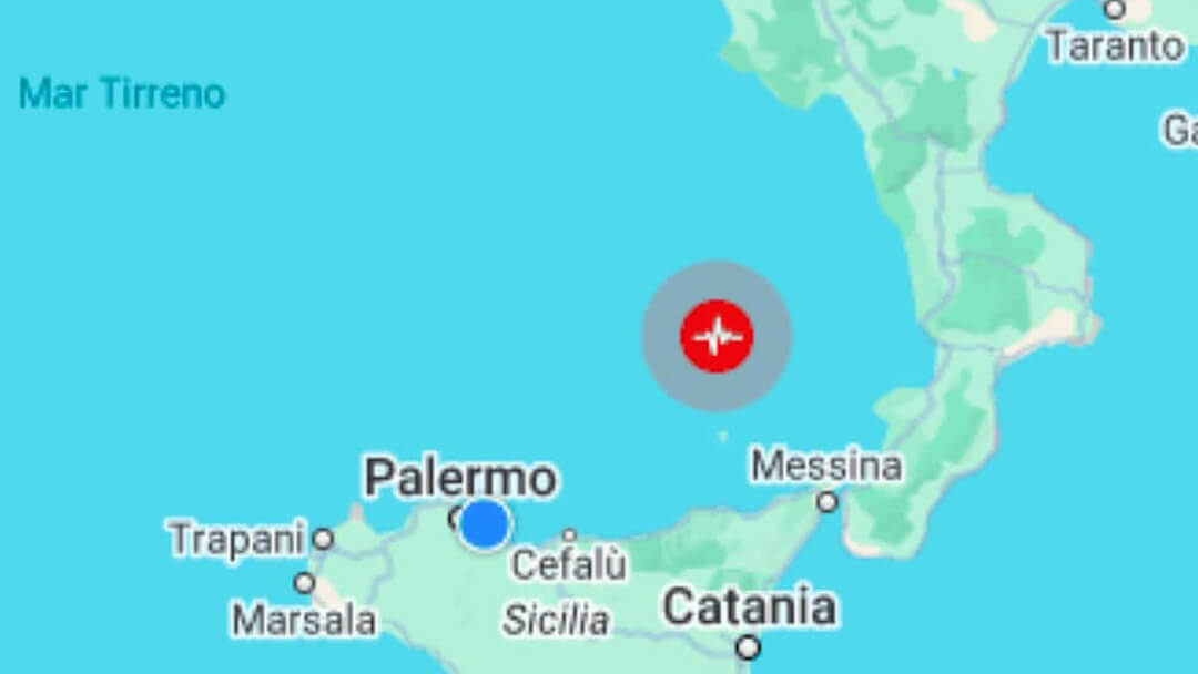 Scossa tellurica in provincia di Messina, avvertita anche a Palermo