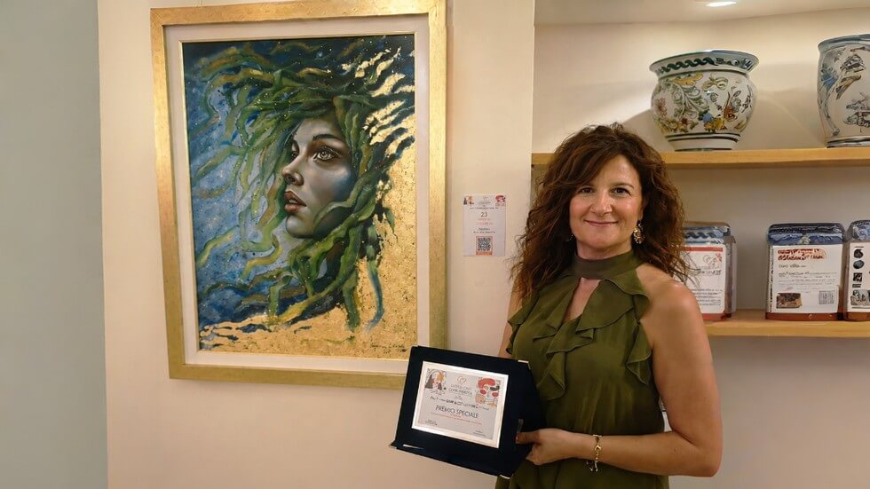 L'altavillese Cesarina Grana' vince il Premio Figurativo a Castelbuono Cuore d'Artista
